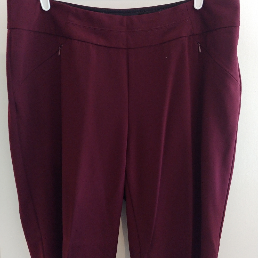 Burgundy dress slacks